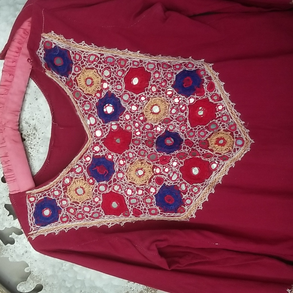 🦋1970's hippie tunic